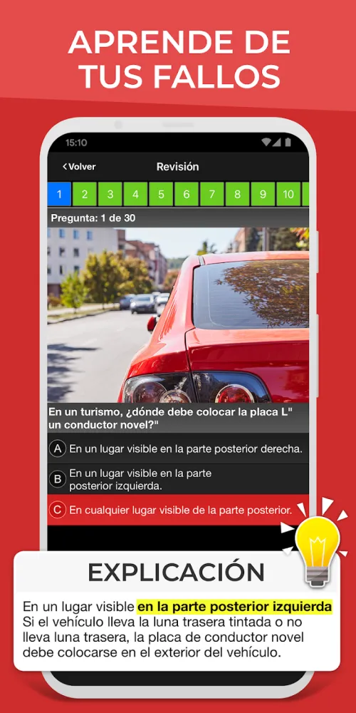 Captura de la aplicación Autoescuela Móvil