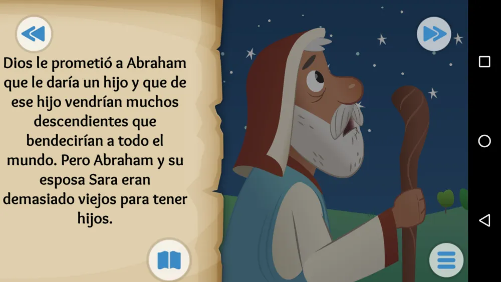 Captura de la aplicación Biblia