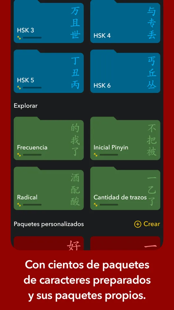 Captura de la aplicación Chinese Writer