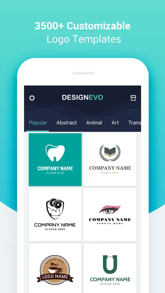 Captura de la aplicación DesignEvo