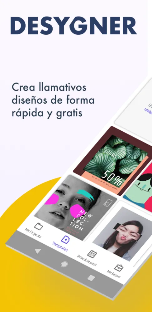 Captura de la aplicación Desygner