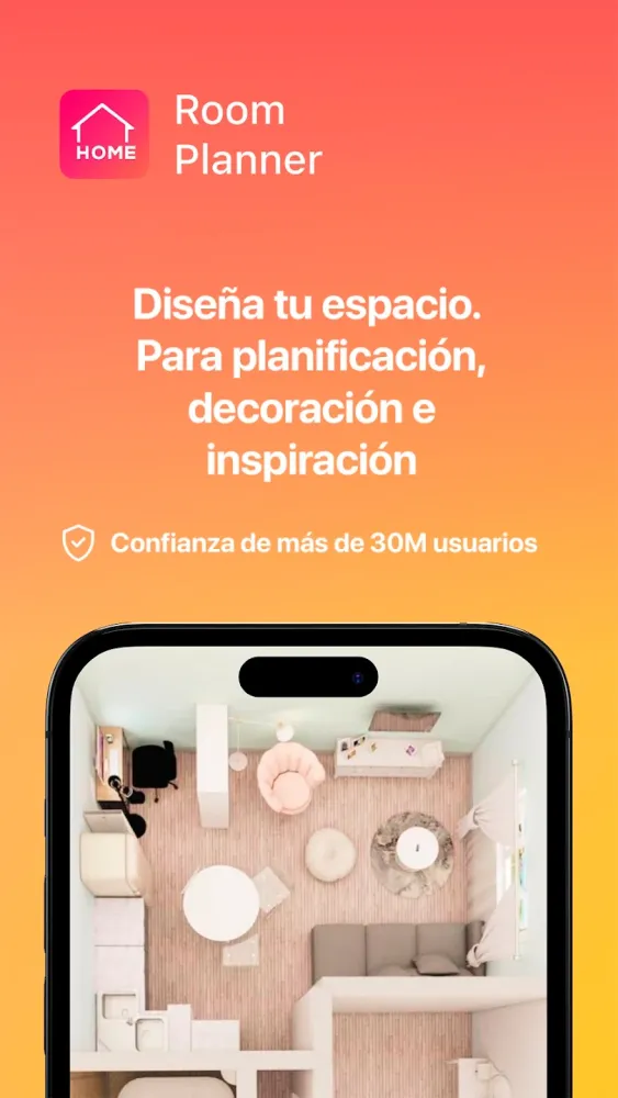 Captura de la aplicación Diseñador de Habitaciones 3D