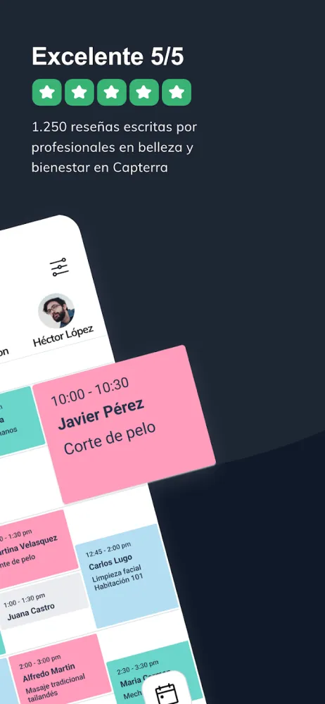 Captura de la aplicación Fresha