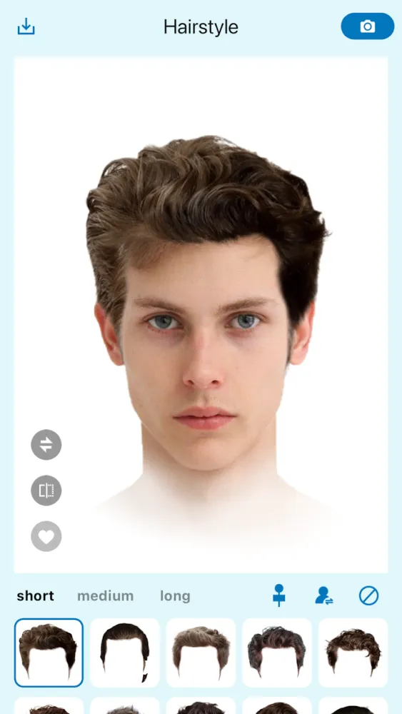 Captura de la aplicación Hairstyle