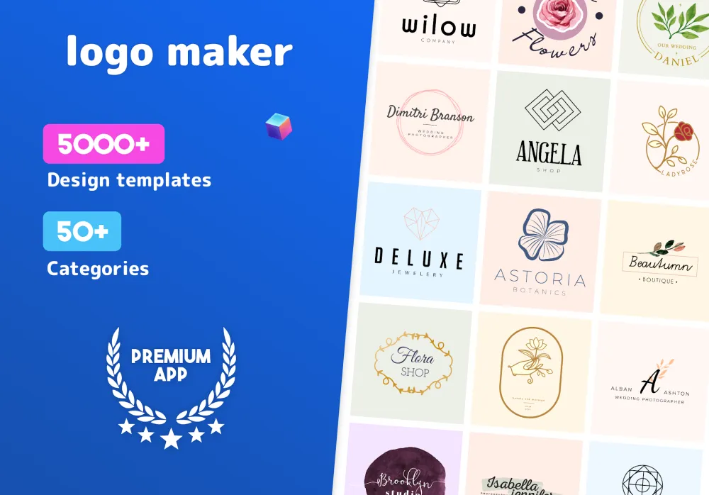 Captura de la aplicación Logo Maker 