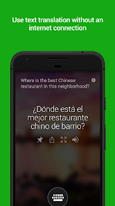 Captura de la aplicación Microsoft Traductor