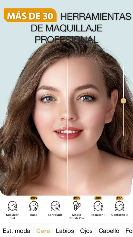 Captura de la aplicación Perfect365