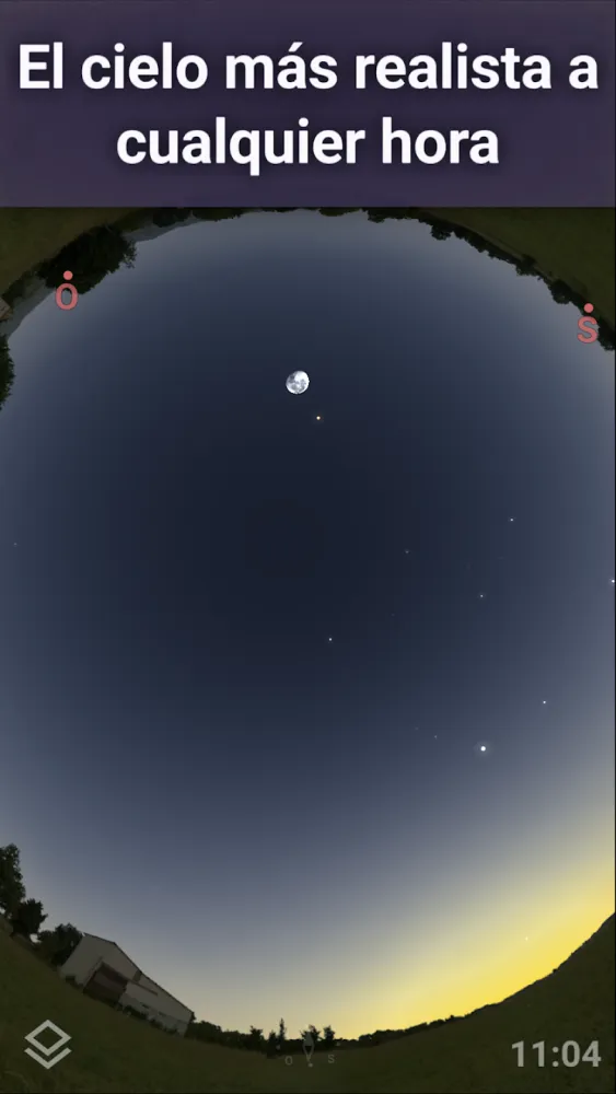 Captura de la aplicación Stellarium