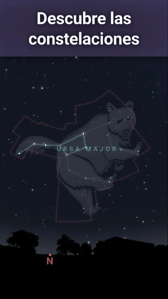 Captura de la aplicación Stellarium