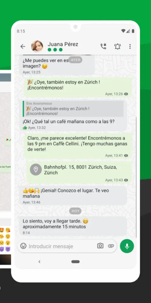 Captura de la aplicación Threema