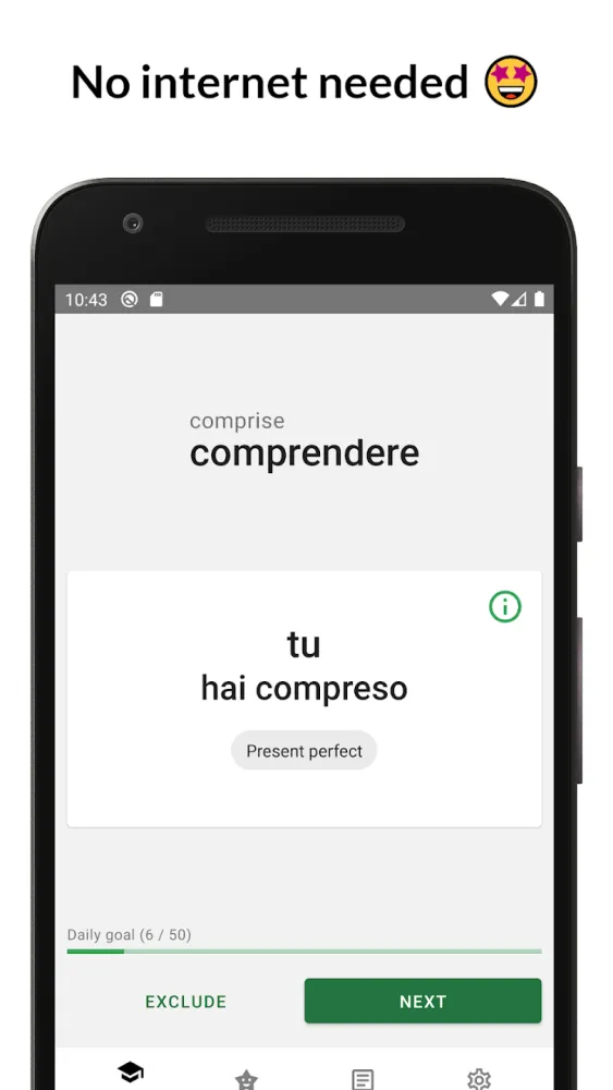 Captura de la aplicación Verbare