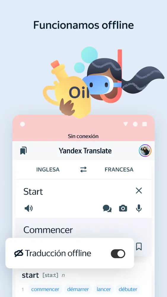 Captura de la aplicación Yandex Translate