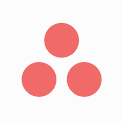 Logo de la aplicación Asana