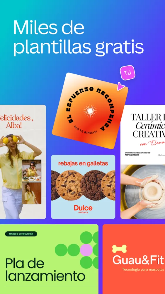 Captura de la aplicación Canva