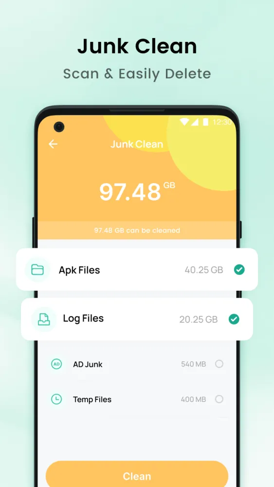 Captura de la app Clean Buddy