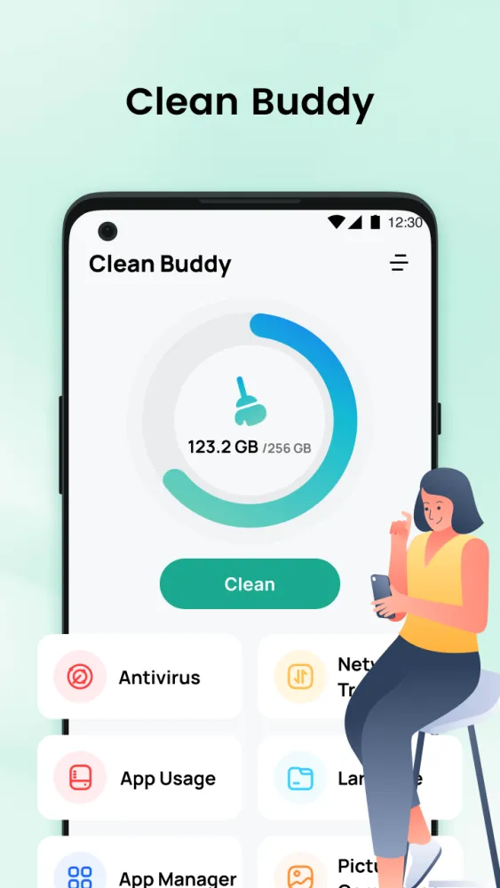 Captura de la app Clean Buddy
