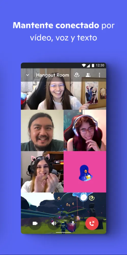 Captura de la aplicación Discord
