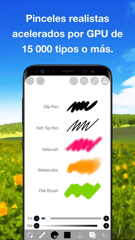 Captura de la aplicación ibis Paint X