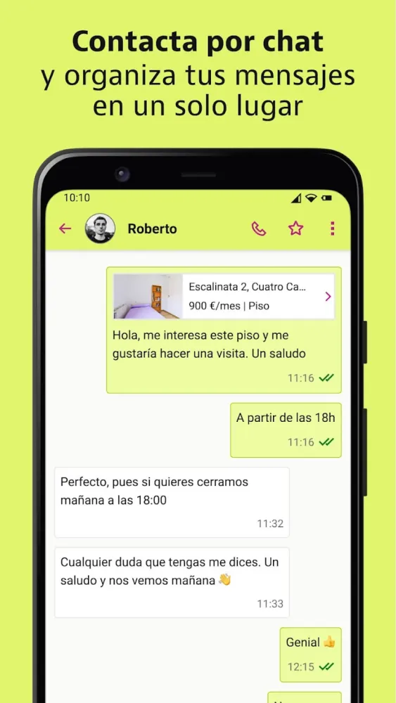 Captura de la aplicación Idealista