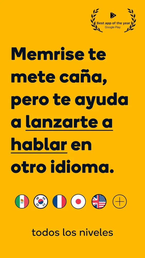 Captura de la aplicación Memrise