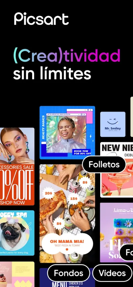 Captura de la aplicación PicsArt