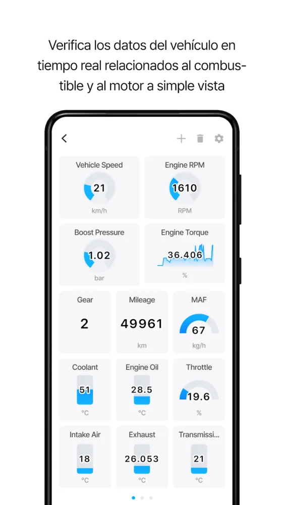 Captura de la aplicación Infocar
