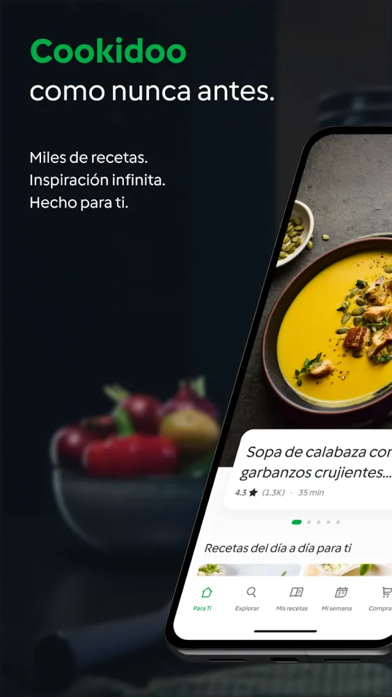 Captura de la aplicación Thermomix® Cookidoo: Descubre cientos de ideas para cada gusto
