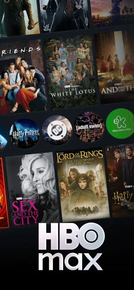 Captura de la aplicación HBO Max