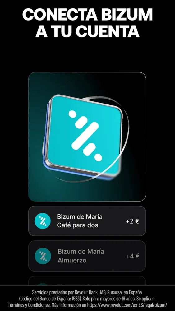 Captura de la aplicación Revolut Bank