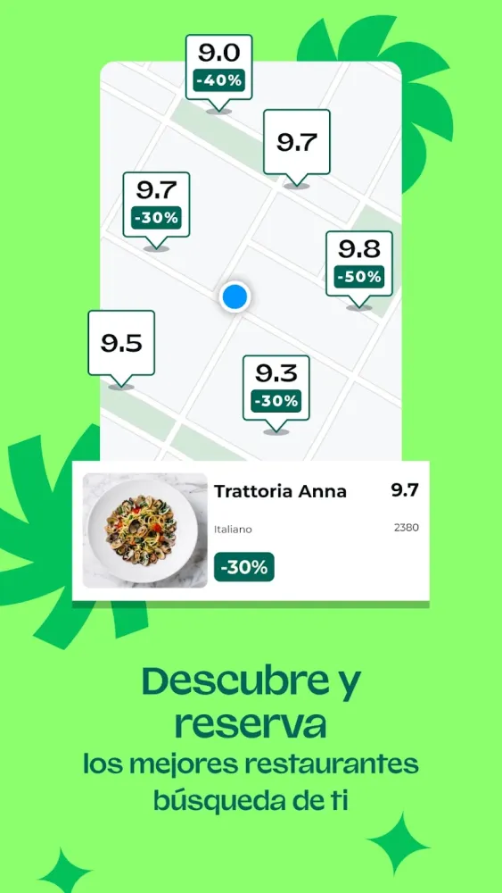 Captura de la aplicación TheFork