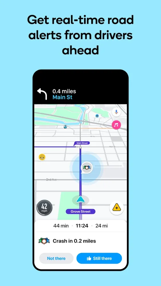 Captura de la aplicación Waze