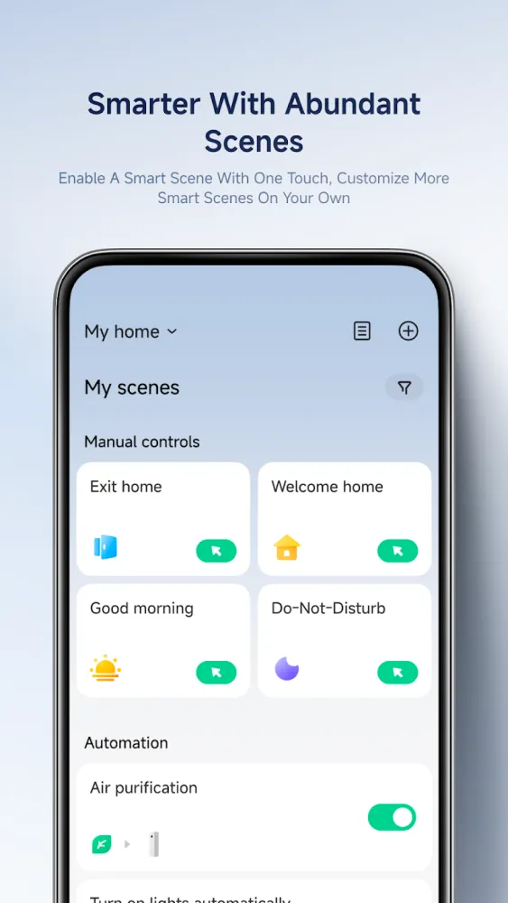 Captura de la aplicación Xiaomi Home