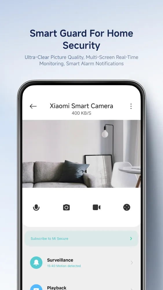 Captura de la aplicación Xiaomi Home