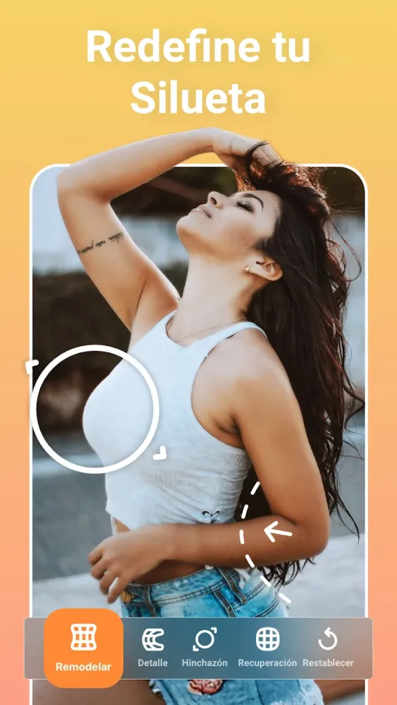 Captura de la aplicación Peachy