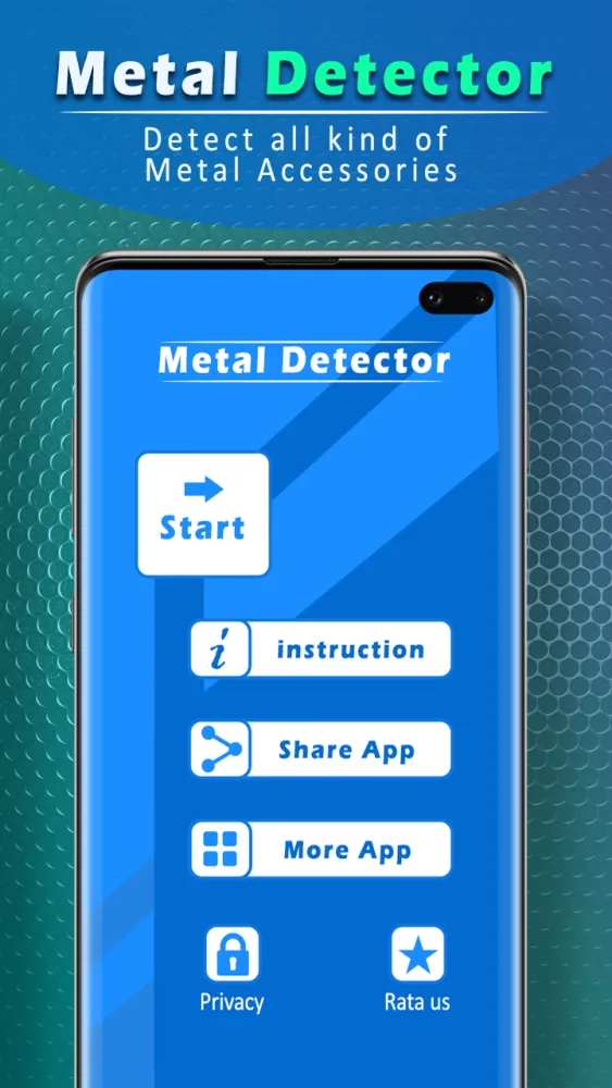 Captura de la aplicación Detector metales