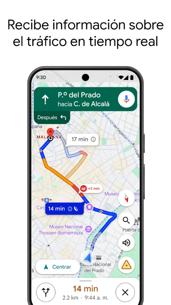 Captura de la aplicación Google Maps