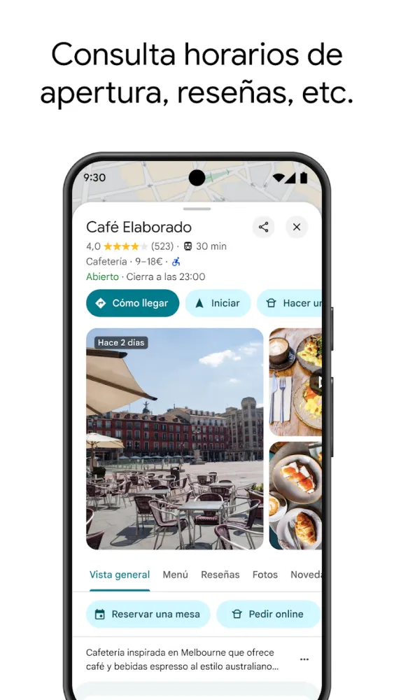 Captura de la aplicación Google Maps