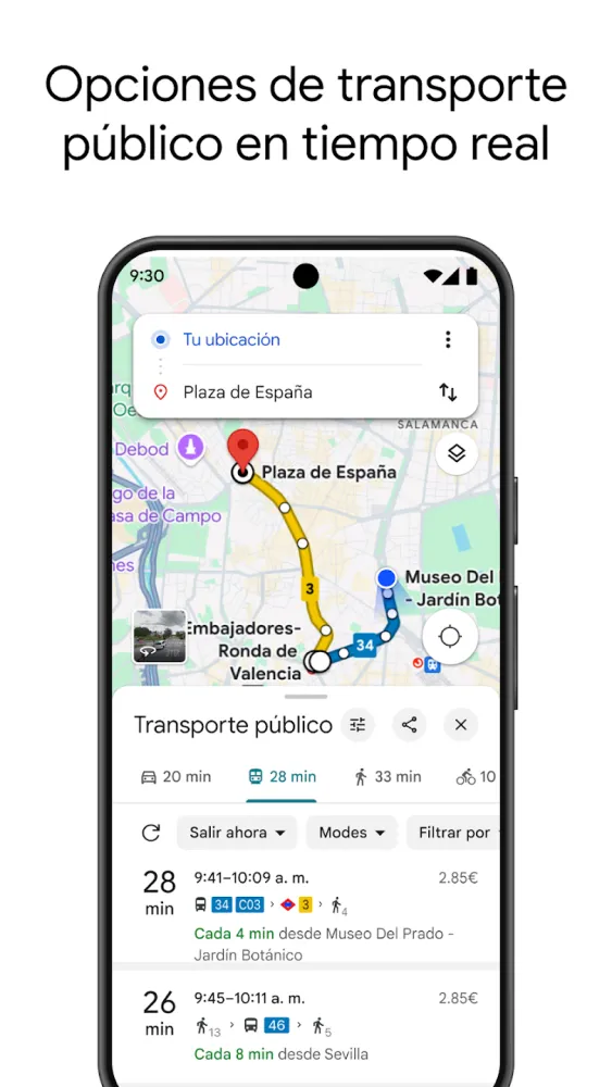 Captura de la aplicación Google Maps