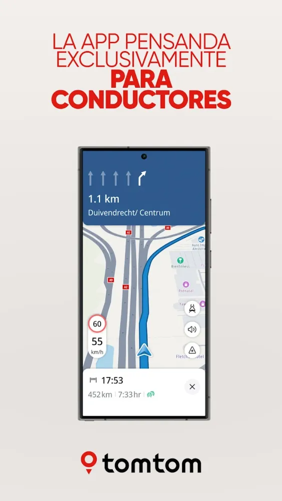 Captura de la aplicación TomTom