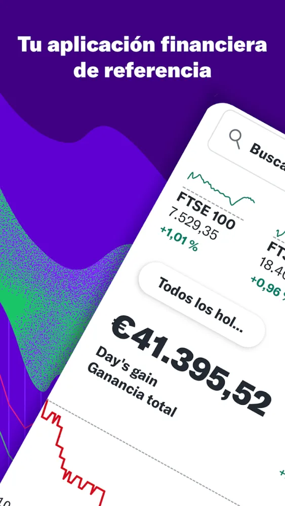 Captura de la aplicación Yahoo Finanzas