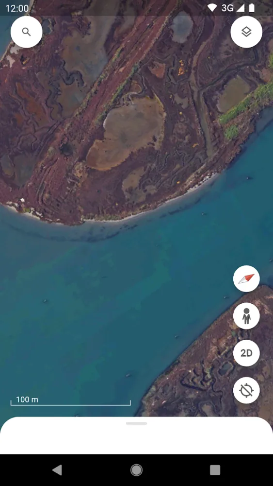 Captura de la aplicación Google Earth